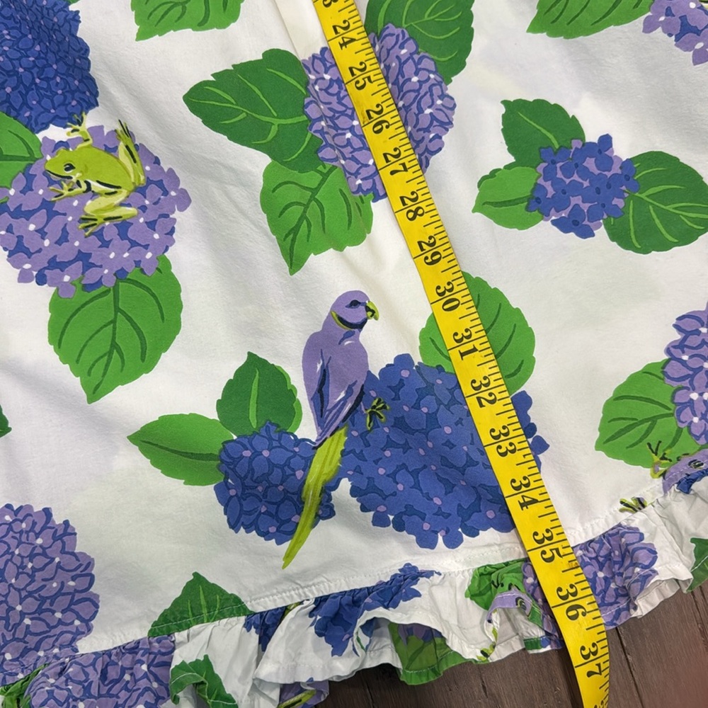 Printfresh Blue and Green hydrangea bird Floral robe and night dress - Picture 13 of 13